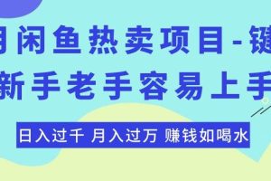 最新闲鱼热卖项目-键盘，新手老手容易上手，日入过千，月入过万，赚钱…