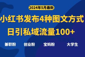 最新小红书发布这四种图文，日引私域流量100+不成问题，