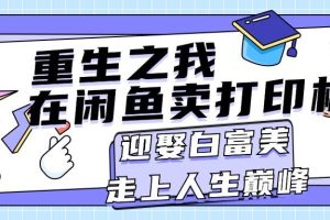 重生之我在闲鱼卖打印机，月入过万，迎娶白富美，走上人生巅峰