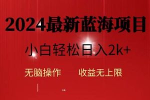 2024蓝海项目ai自动生成视频分发各大平台，小白操作简单，日入2k+